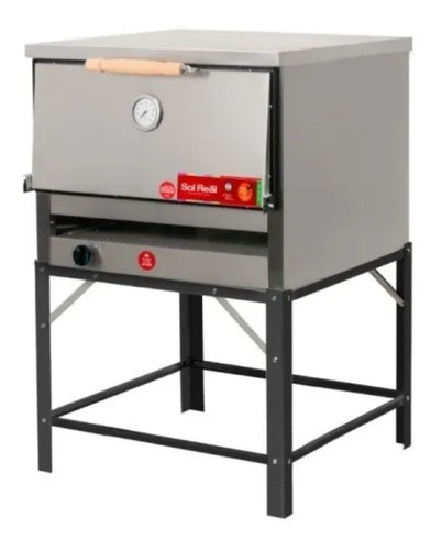 Imagen 2 de 9 de Horno Pizzero 12 Moldes Sol Real El Gauchito Acero