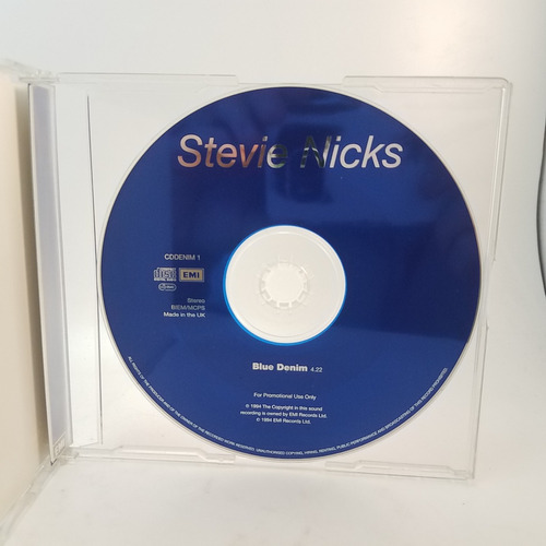 Stevie Nicks - Blue Denim - Cd Single - Ex - Fleetwood Mack