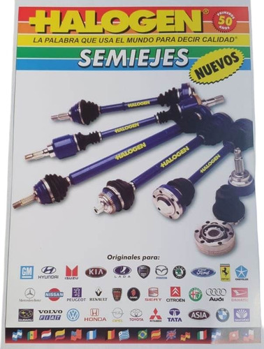 Semieje Halogen Peugeot Boxer (.../.94) Izquierdo 28x25