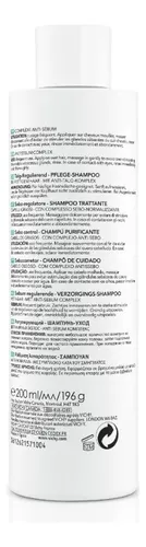 Shampoo Dercos Anti Seborreico 200 Ml