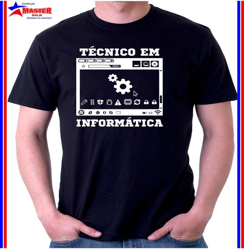 Camisas Camiseta Para Curso Técnico Em Informatica Estampada