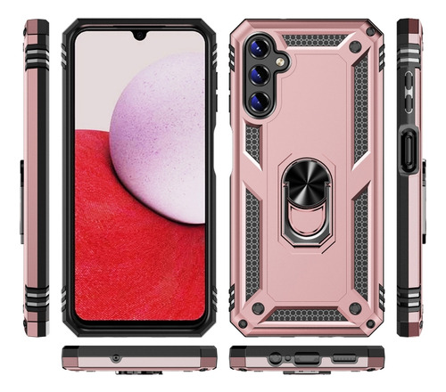 Funda Uso Rudo Shockproof Para Galaxy A14 4g/ 5g + Cristal