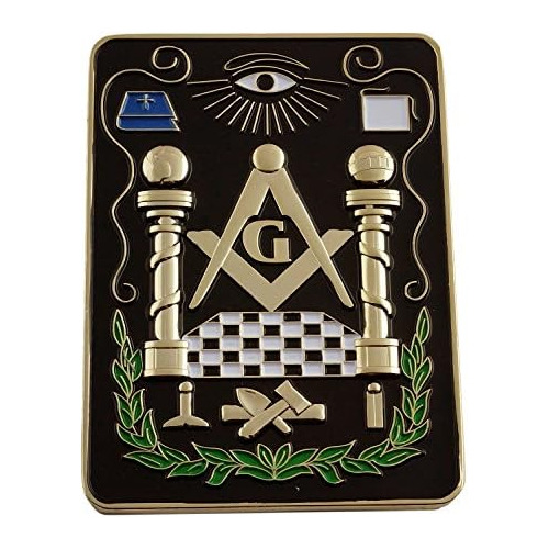 Lodge All Seeing Eye Square Black Masonic Auto Emblema ...