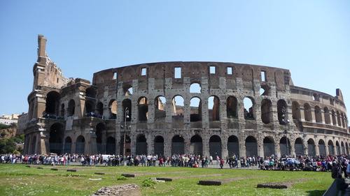 Vinilo Decorativo 20x30cm Coliseo Romano Ciudad Europa M6