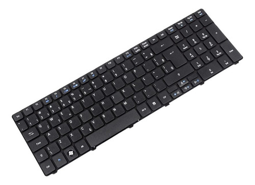 Teclado P/ Notebook Gateway Pew91 Pk130c87a25 Nv55c12b Cor Preto