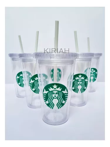  Vaso transparente de Starbucks, acrílico