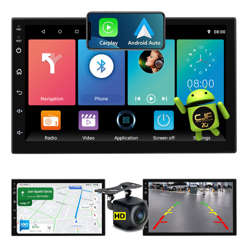 Estereo Pantalla Multimedia Android Gps Wifi 2g Camara A Cjf