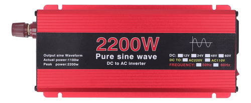 Inversor De Onda Sinusoidal Pura De 2200 W, Dc, 12 V A Ac, 2