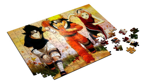 Imagem 1 de 2 de Quebra Cabeça Personalizado Naruto Time 7 300 Peças