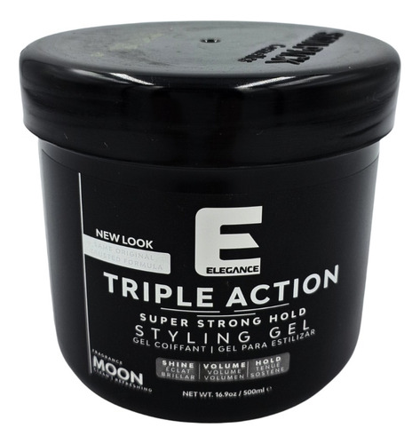 Elegance Gel Triple Action 500ml Barberia, Super Strong Hold