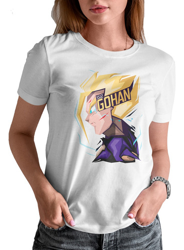 Blusa / Playera Gohan Dragon Ball Z Para Mujer #15