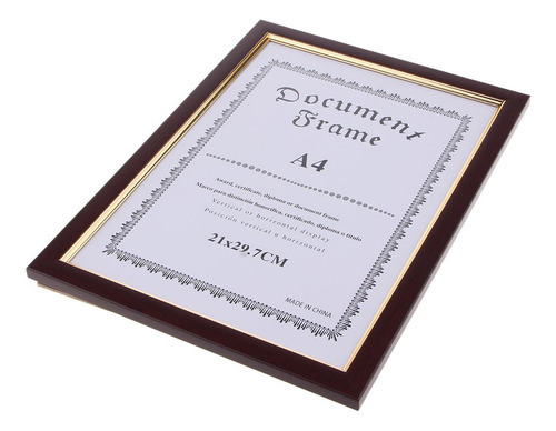 Diploma Certificado Foto Obra De Arte Marco De Vino Rojo