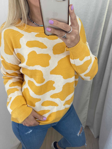Sweater Amarillo Mujer The Big Shop