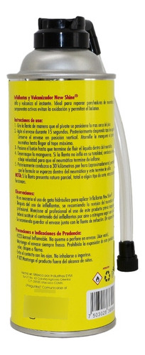 Inflallantas Y Vulcanizador Para Auto De 400ml