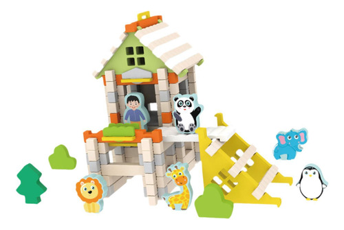 Blocos De Construção Diy Casa Brinquedos Jardim Zoológico