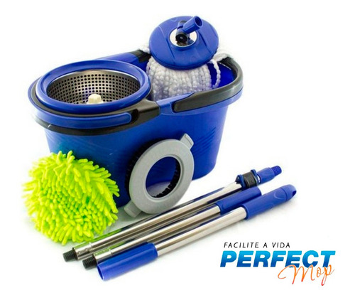 Imagem 2 de 5 de Balde Perfect Mop Pro 360 Inox C/3 Refis