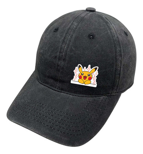 Gorra Pre Lavada Algodón Pokemon Pikachu Rr11