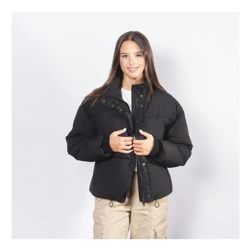 Campera Mujer Xl Extra Large Original Vegas Negro Puffer Inv