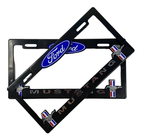 Par De Marcos Porta Placas Premium Ford Mustang Se