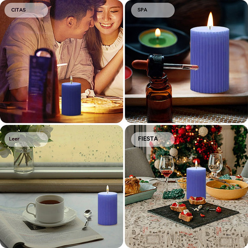 102piezas Molde De Vela De Silicona 3d, Para Diy Velas
