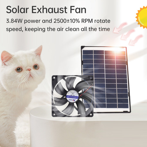 Solar Fan For Greenhouse Mini Powered 6w 12v Exhaust Mini