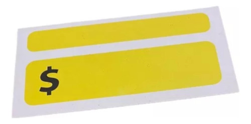100 Etiquetas De Carton Para Poner Precios Amarillo 