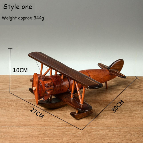 Wooden Crafts, Modelo De Avión De Madera Vintage