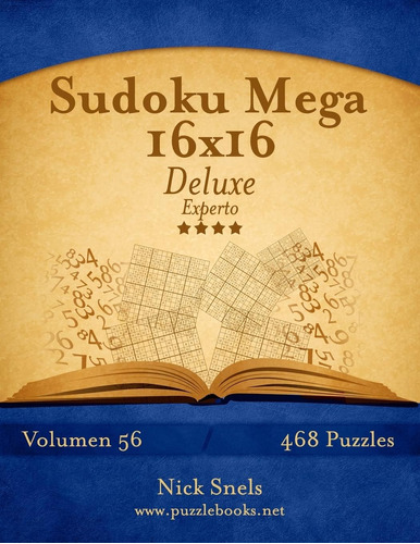 Libro: Sudoku Mega 16x16 Deluxe Experto Volumen 56 468