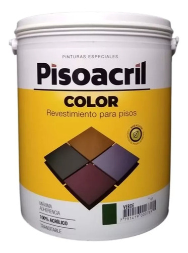 Pintura Revestimiento P/piso Pisoacril Plavicon X 4 Lts