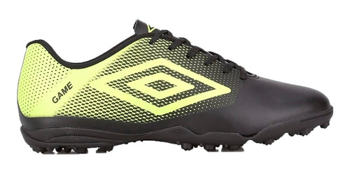 Botin Umbro Futbol Niño Sintetico Game Jr Negro-lima Cli