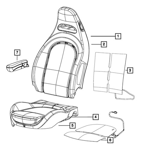 Codera Asiento Delantero Izquierdo Fiat 500