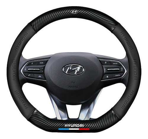 Hyundai D-forma De Fibra De Carbono Cubierta Del Volante