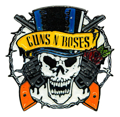 Pin Guns And Roses #1 Prendedor Metalico  Rock Activity 