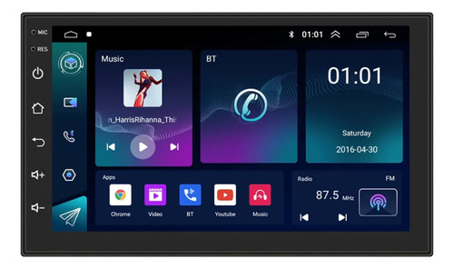 Stereo Pantalla 7 Tactil Gps Android Bt Volante Car Play