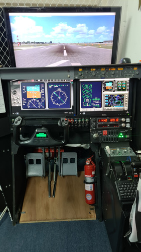 Simulador De Vuelo Para Pilotos Y Alumnos - Orientado A Jets Negro (Usado)