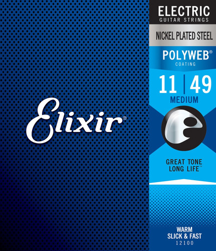 Cuerdas De Guitarra Electrica Elixir Polyweb 11-49 12100