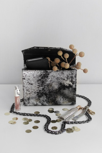 Bolsa Clutch Minibag Metalica
