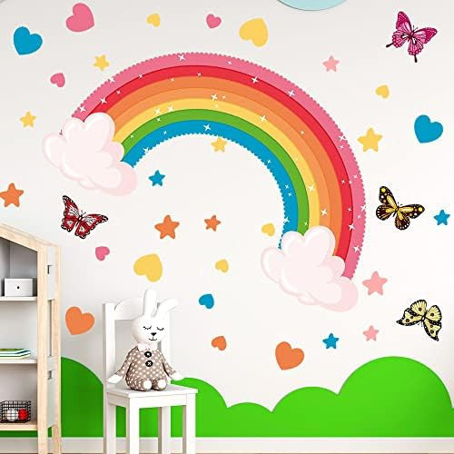 , Pegatinas De Pared De Arcoíris Grandes | Adhesivos