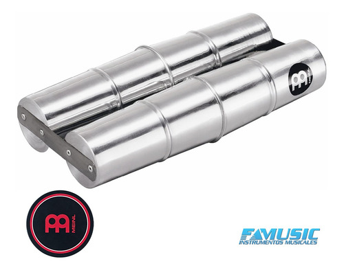 Imagen 2 de 10 de Shaker Meinl Ssh2 L Doble De Aluminio C/ Municiones De Acero