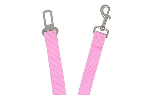 Correa Cinturón De Seguridad Ajustable Para Perros (rosa)