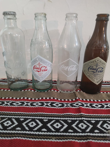 Botellas De Coca Cola X 4 Un . Vintage 