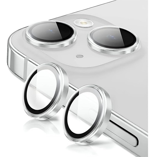 Protector Lente De Camara Metálico Para Iphone / Iphone Plus Plateado Iphone 13