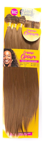 Cabelo Bio Orgânico Liso C/ Top Closure Meu Poder 80cm 390g Cor 27 - Loiro Mel