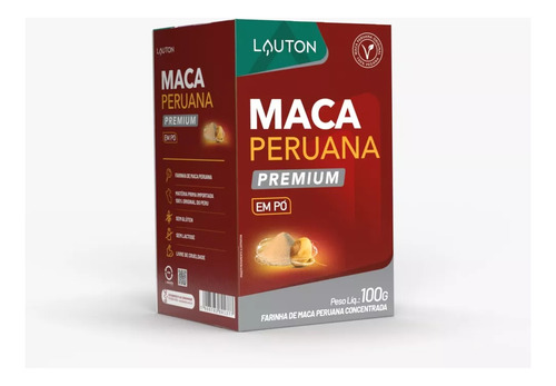Maca Peruana Premium Em Pó 100g - Lauton Nutrition Sabor Sem Sem Sabor