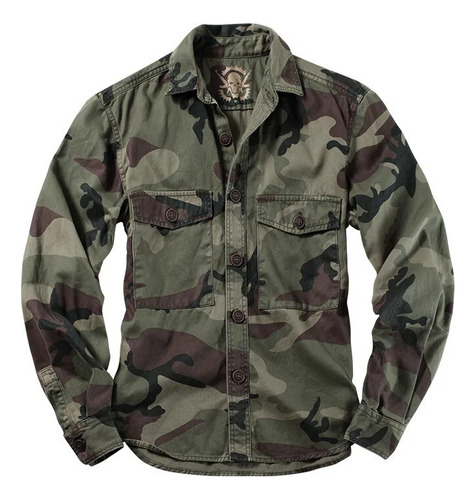 Camisas De Camuflaje Para Senderismo, Camisas De Algodón Del