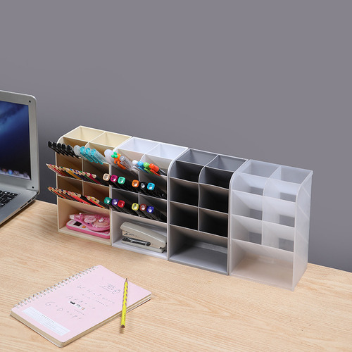 13 Grid Grey - Porta-canetas Organizador De Mesa Com Vários