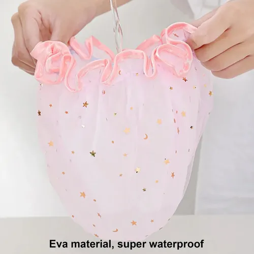 , Gorro De Ducha Reutilizable De Plástico Para Mujer, Gorro