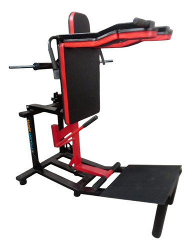 Agachamento Hack Squat Articulado Profissional Academia Preto