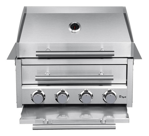 Churrasqueira A Gás De Embutir Hibrida Flex Inox Gás Carvão