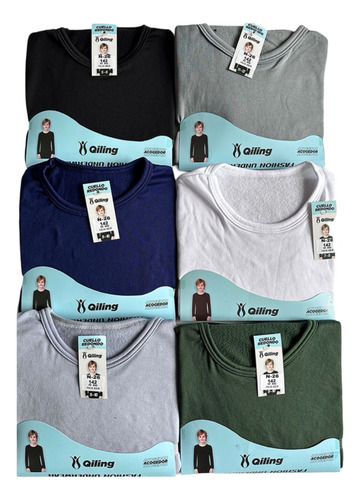 Remera Manga Larga Térmica De Niño Unisex Primera Piel
